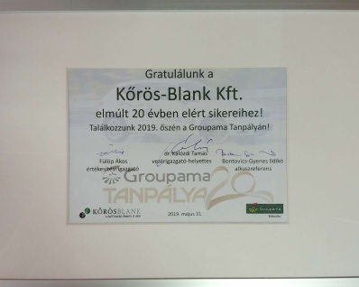 Groupama Oklevél - 2019